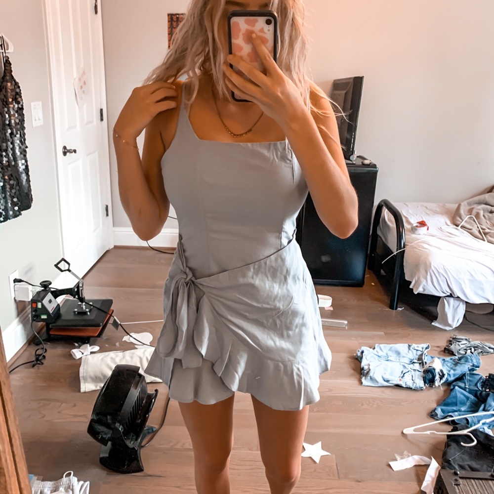 Cottage Hill Mini Dress Baby Blue